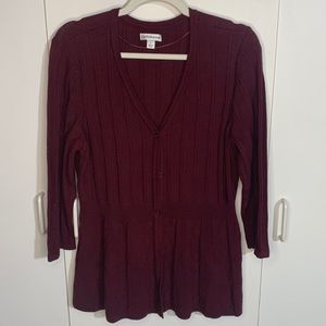 CARDIGAN NWOT size L CROFT & BARROW